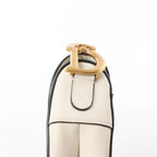 Dior Saddle Classic Bag Canvas Shoulder Bag in White