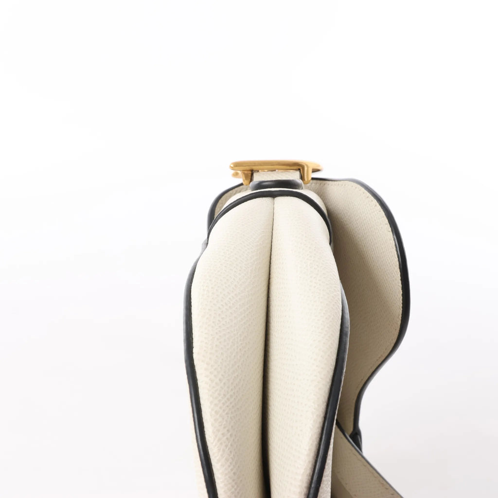 Dior Saddle Classic Bag Canvas Shoulder Bag in White