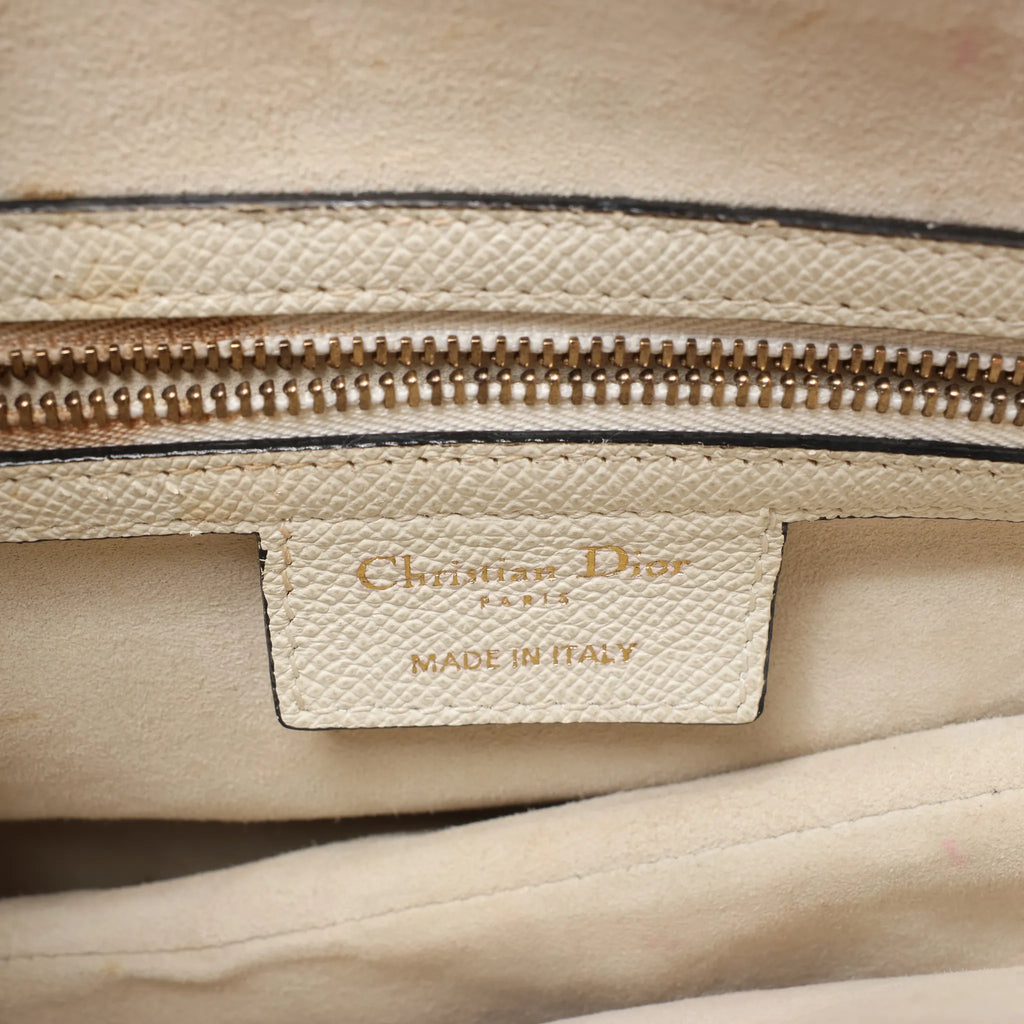 Dior Saddle Classic Bag Canvas Shoulder Bag in White