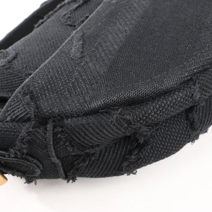 Dior Saddle Classic Bag Canvas Shoulder Bag in Black