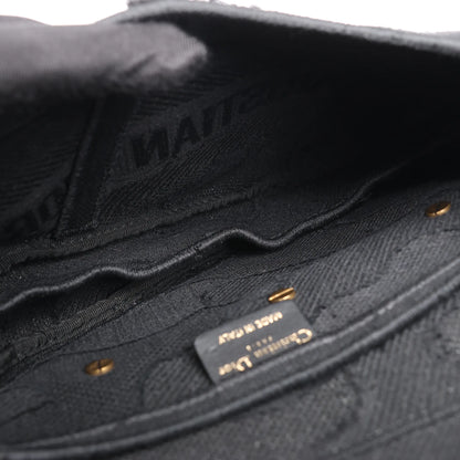 Dior Saddle Classic Bag Canvas Shoulder Bag in Black