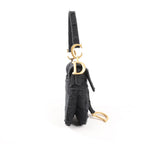 Dior Saddle Classic Bag Canvas Shoulder Bag in Black