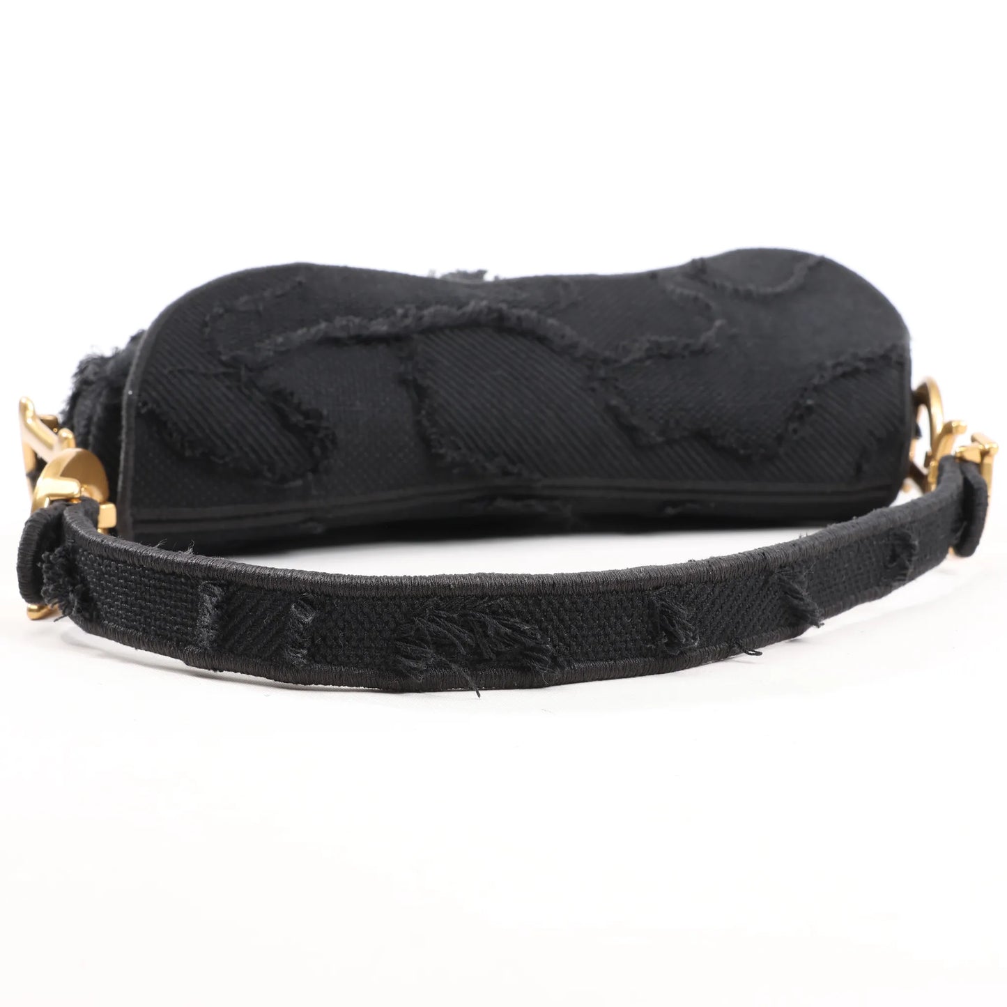 Dior Saddle Classic Bag Canvas Shoulder Bag in Black