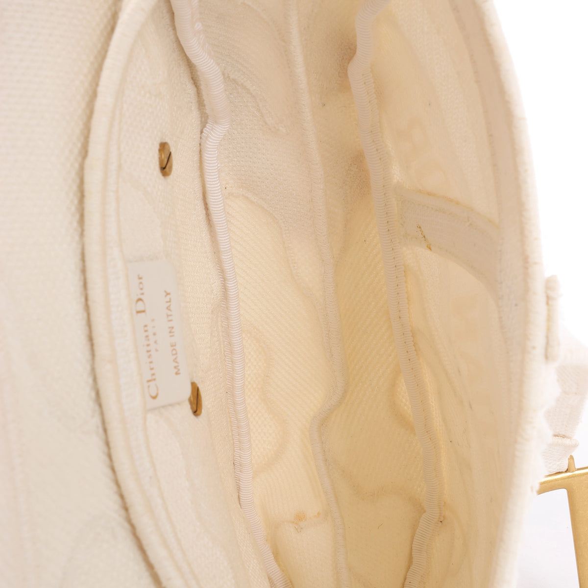 Bolso de hombro grande de lona Dior Book Tote en negro y blanco