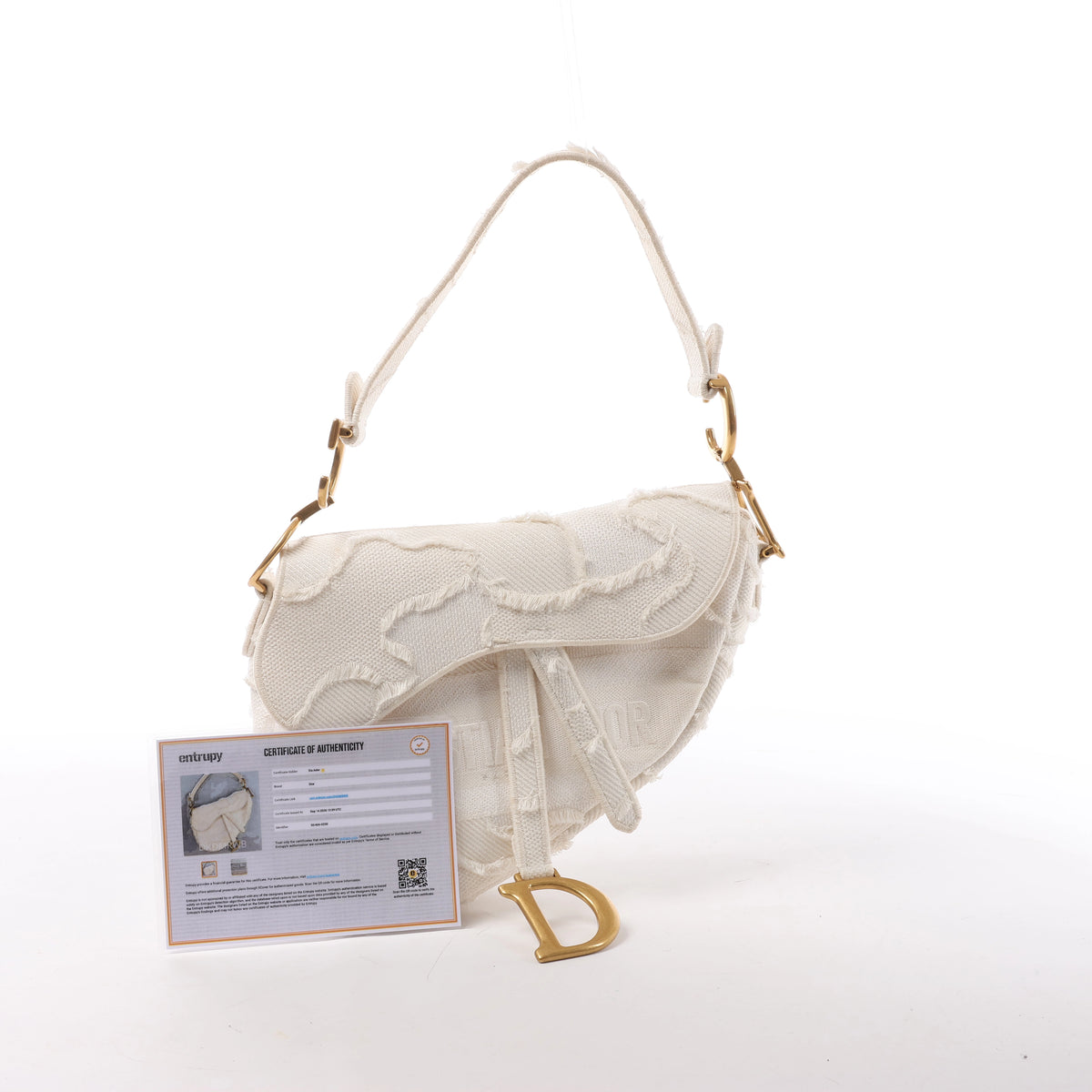 Bolso de hombro grande de lona Dior Book Tote en negro y blanco
