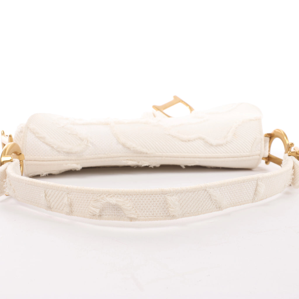 Bolso de hombro grande de lona Dior Book Tote en negro y blanco