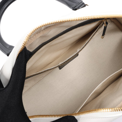 Dior Large Dior Vibe Zip Bowling Bag in Black x White