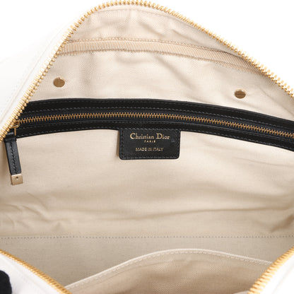 Dior Large Dior Vibe Zip Bowling Bag in Black x White