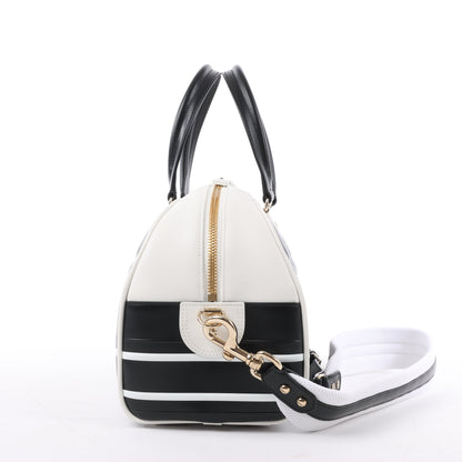 Dior Large Dior Vibe Zip Bowling Bag in Black x White