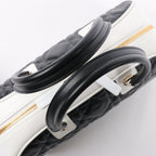 Dior Large Dior Vibe Zip Bowling Bag in Black x White