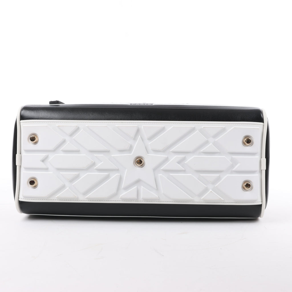 Dior Large Dior Vibe Zip Bowling Bag in Black x White