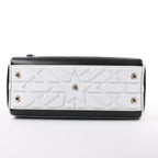 Dior Large Dior Vibe Zip Bowling Bag in Black x White