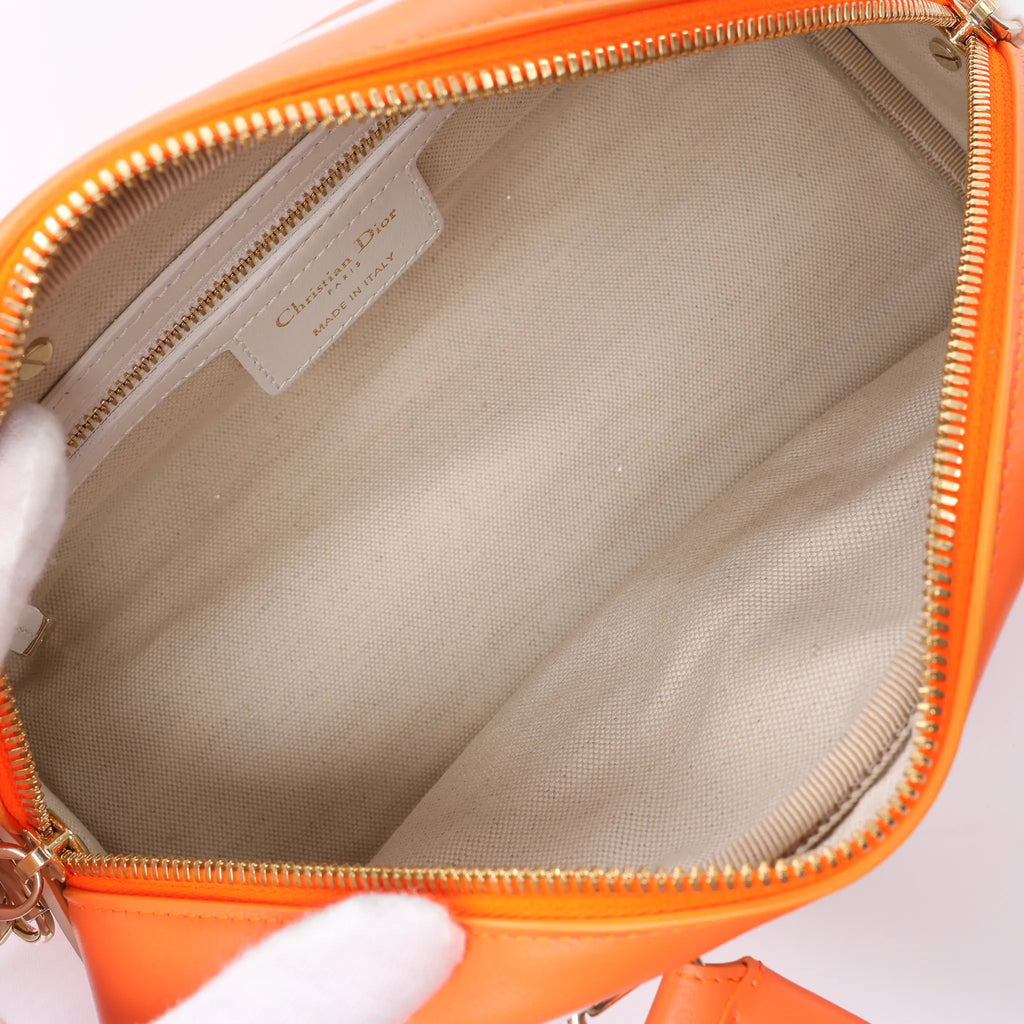 Dior Small Dior Vibe Zip Bowling Bag in Orange