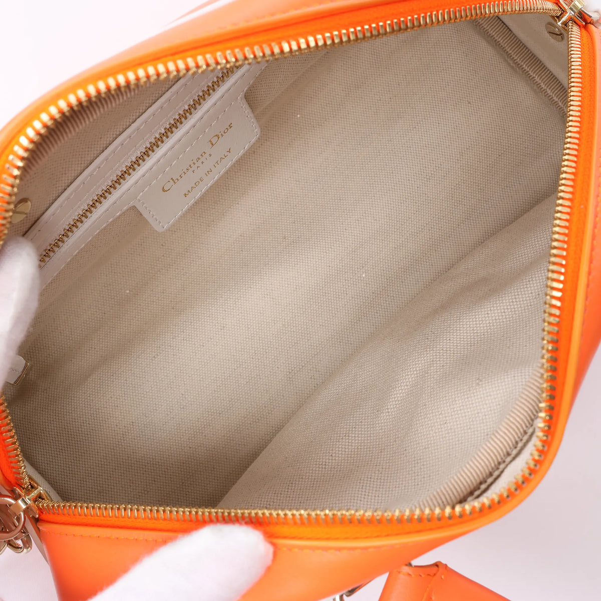 Dior Small Dior Vibe Zip Bowling Bag in Orange