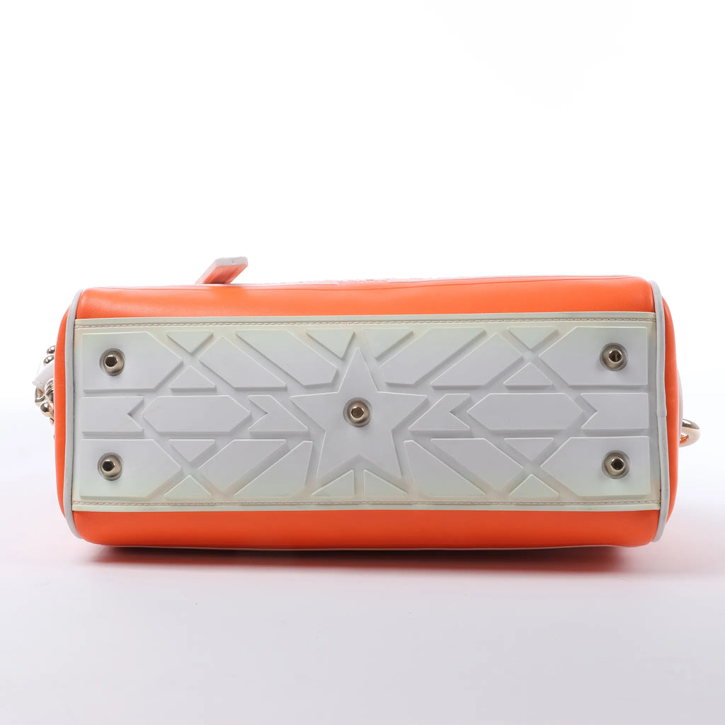 Dior Small Dior Vibe Zip Bowling Bag in Orange