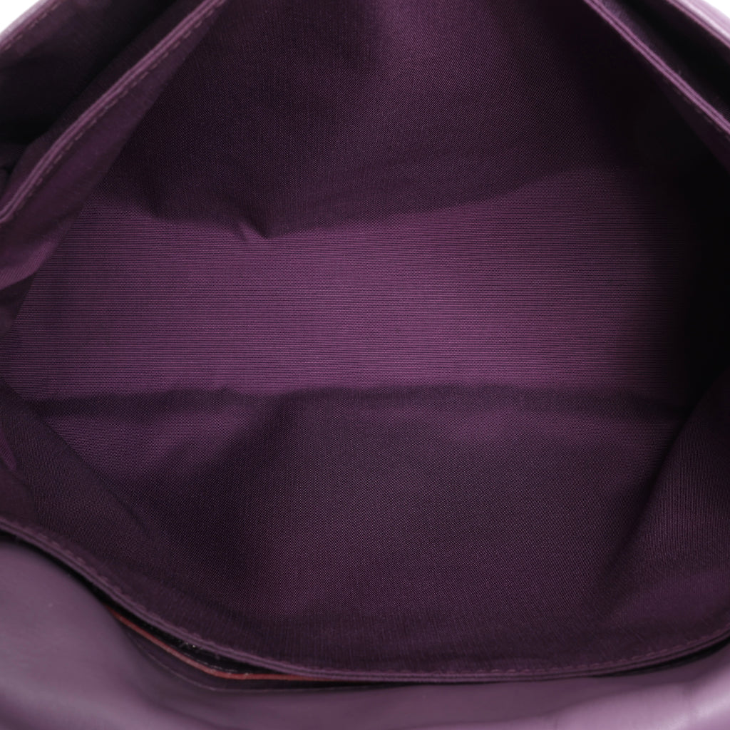 Christian Dior New Lock Cannage Leather Shoulder Bag in Purple