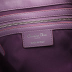 Christian Dior New Lock Cannage Leather Shoulder Bag in Purple