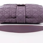 Christian Dior New Lock Cannage Leather Shoulder Bag in Purple