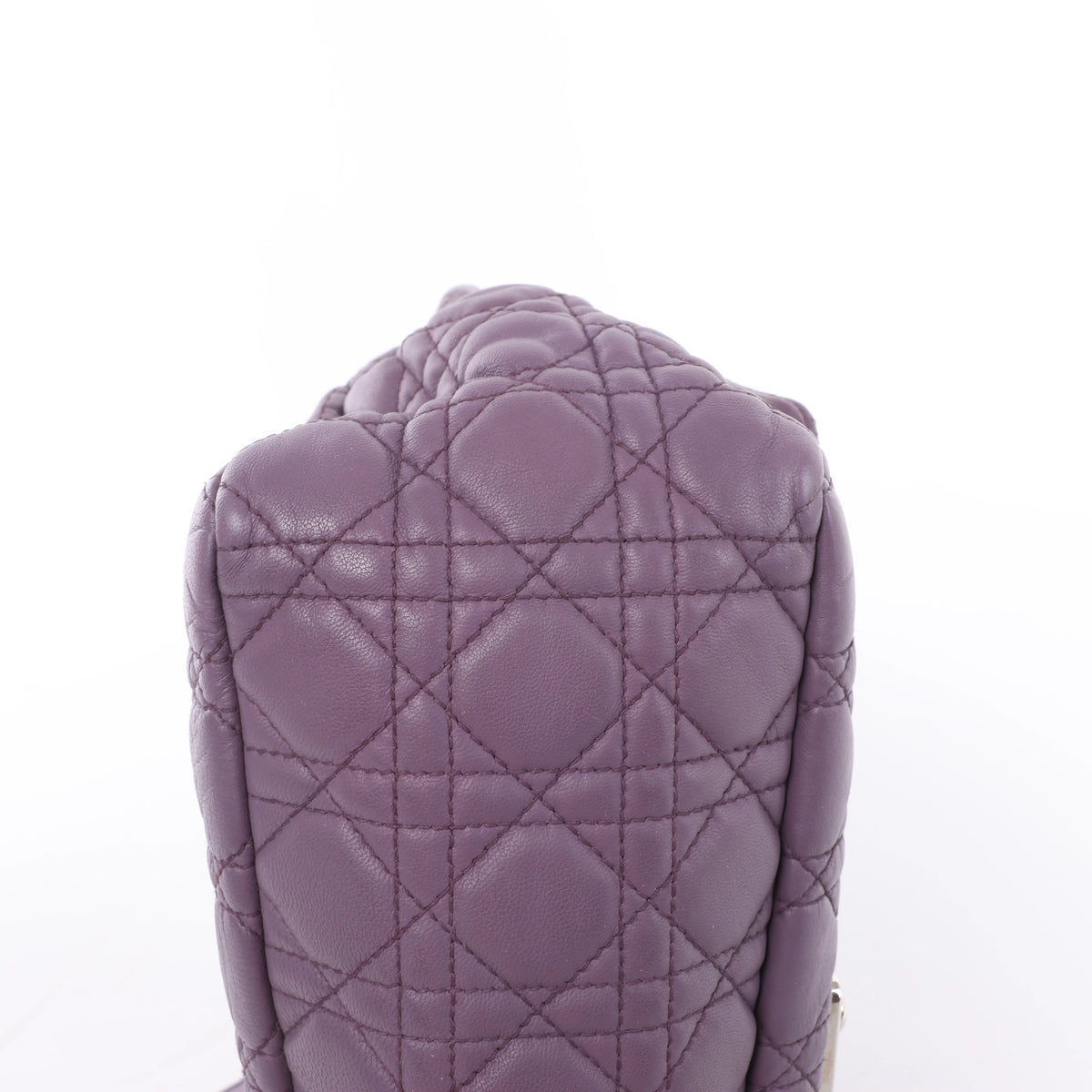 Christian Dior New Lock Cannage Leather Shoulder Bag in Purple