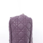 Christian Dior New Lock Cannage Leather Shoulder Bag in Purple