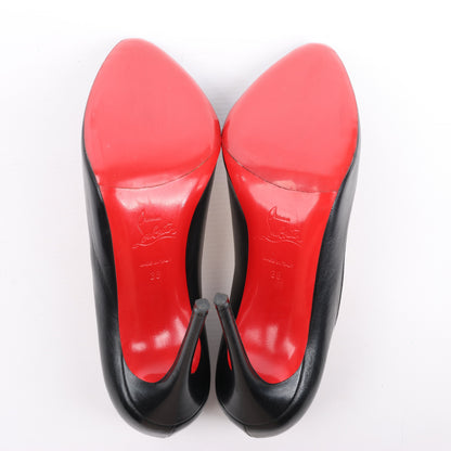 Christian Louboutin Eloise 100 Napa Shiny Heels in Black, Size 38 EU