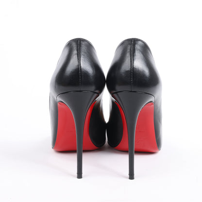 Christian Louboutin Eloise 100 Napa Shiny Heels in Black, Size 38 EU