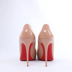 Christian Louboutin Kate 120 Patent Leather Heels in Beige, Size EU 41