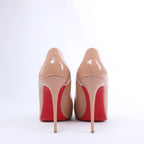 Christian Louboutin Kate 120 Patent Leather Heels in Beige, Size EU 41