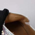 Christian Louboutin Aurora Studs Get Swarovski Slip-on in White, Size 44.5 EU