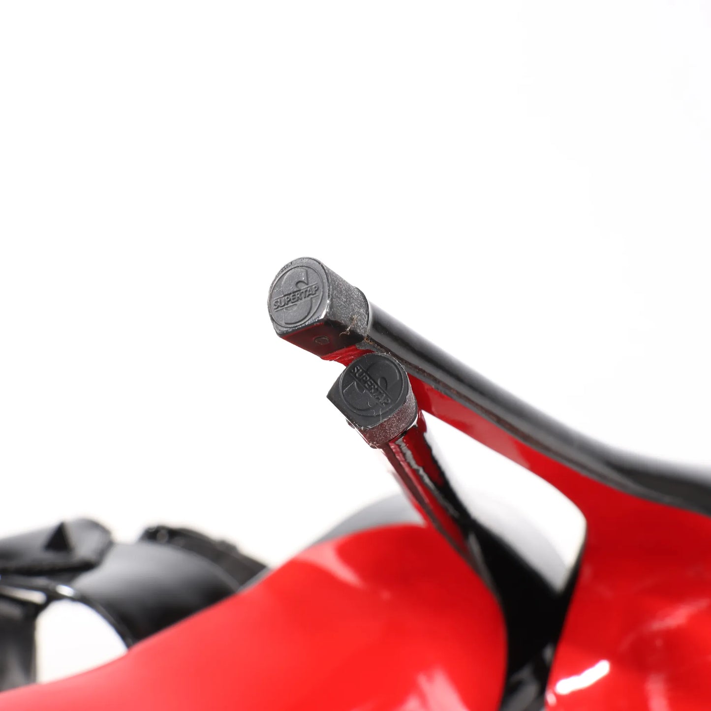 Christian Louboutin Miziggoo Spiked Patent Leather 120 Heels in Black, Size 40.5 EU