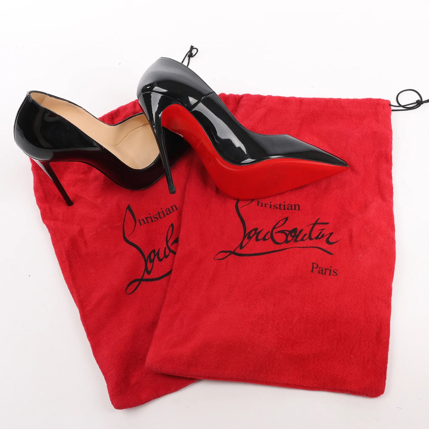 Christian Louboutin So Kate 120 Lacklederpumps in Schwarz, Größe 37 EU