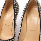 Christian Louboutin Pigalle Spike Studs Leather Pumps in Black, Size EU 36