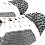 Christian Louboutin Seavaste 2 Orlato Spiked Leather Casual Sneakers in Gray, Size 41 EU