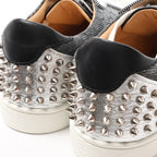 Christian Louboutin Seavaste 2 Orlato Spiked Leather Casual Sneakers in Gray, Size 41 EU