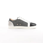 Christian Louboutin Seavaste 2 Orlato Spiked Leather Casual Sneakers in Gray, Size 41 EU