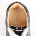 Christian Louboutin Seavaste 2 Orlato Spiked Leather Casual Sneakers in Gray, Size 41 EU