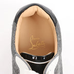 Christian Louboutin Seavaste 2 Orlato Spiked Leather Casual Sneakers in Gray, Size 41 EU