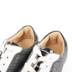 Christian Louboutin Seavaste 2 Orlato Spiked Leather Casual Sneakers in Gray, Size 41 EU