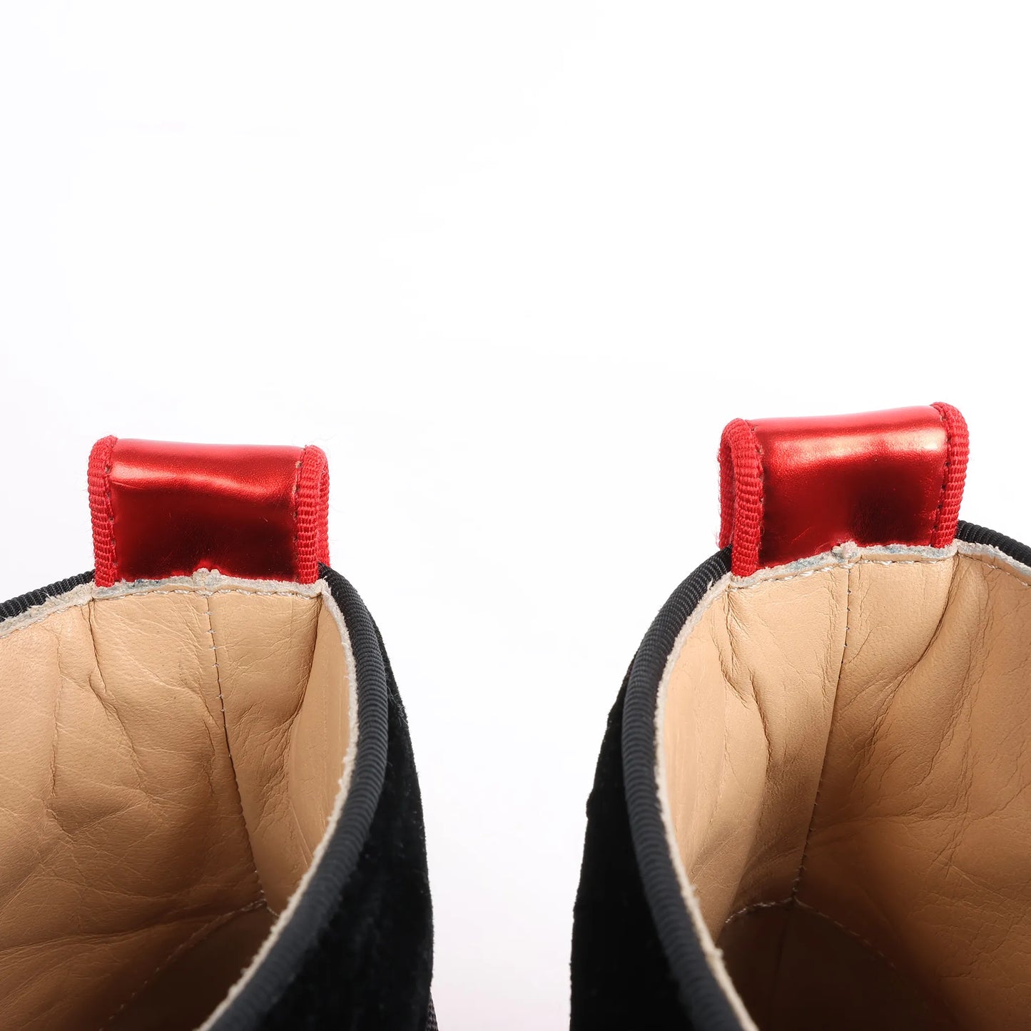 Christian Louboutin Spike Studs High-Top-Sneaker aus Ledergewebe in Schwarz, Größe 42,5 EU