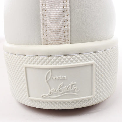 Christian Louboutin Spike Studs High-Top-Sneakers aus Leder in Weiß, Größe 42,5 EU