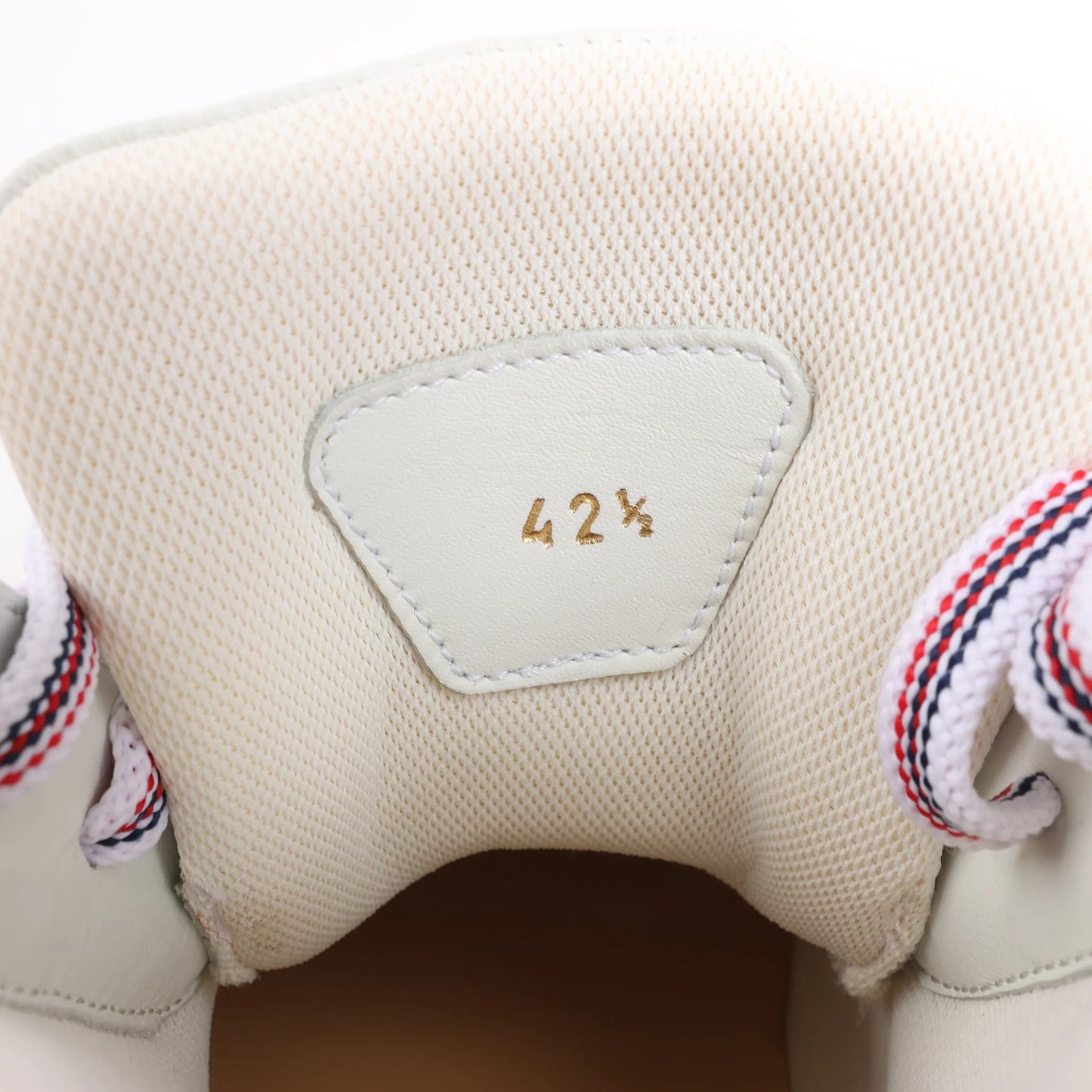 Christian Louboutin Spike Studs High-Top-Sneakers aus Leder in Weiß, Größe 42,5 EU