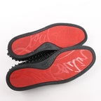 Christian Louboutin Spike Studs Leather Slip-on in Black, Size 42 EU