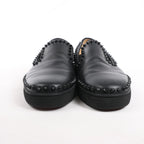 Christian Louboutin Spike Studs Leather Slip-on in Black, Size 42 EU
