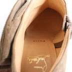 Christian Louboutin Mrs Baba 100 Suede Booties in Taupe, Size 37 EU
