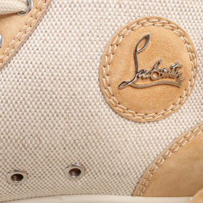 Christian Louboutin Wildleder High-Top-Sneaker in Beige, Größe 43 EU