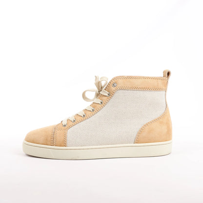 Christian Louboutin Wildleder High-Top-Sneaker in Beige, Größe 43 EU