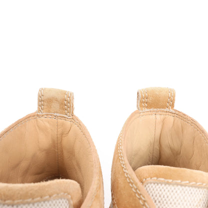 Christian Louboutin Wildleder High-Top-Sneaker in Beige, Größe 43 EU