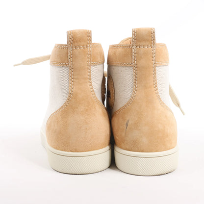 Christian Louboutin Wildleder High-Top-Sneaker in Beige, Größe 43 EU