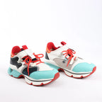 Christian Louboutin Red Runner Leather Sneakers in Multicolor, Size 42 EU