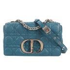 Christian Dior Caro Leather Chain Shoulder Bag in Blue